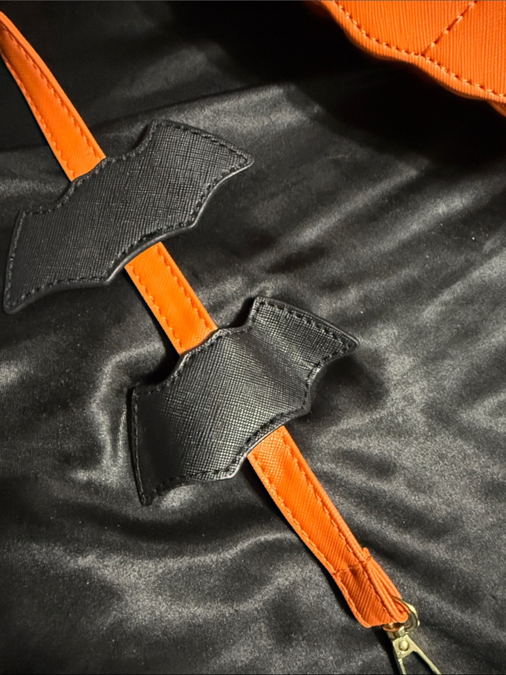 Orange Pumpkin Crossbody Bag with Jack-O'-Lantern Face - Picture 3 of 6
